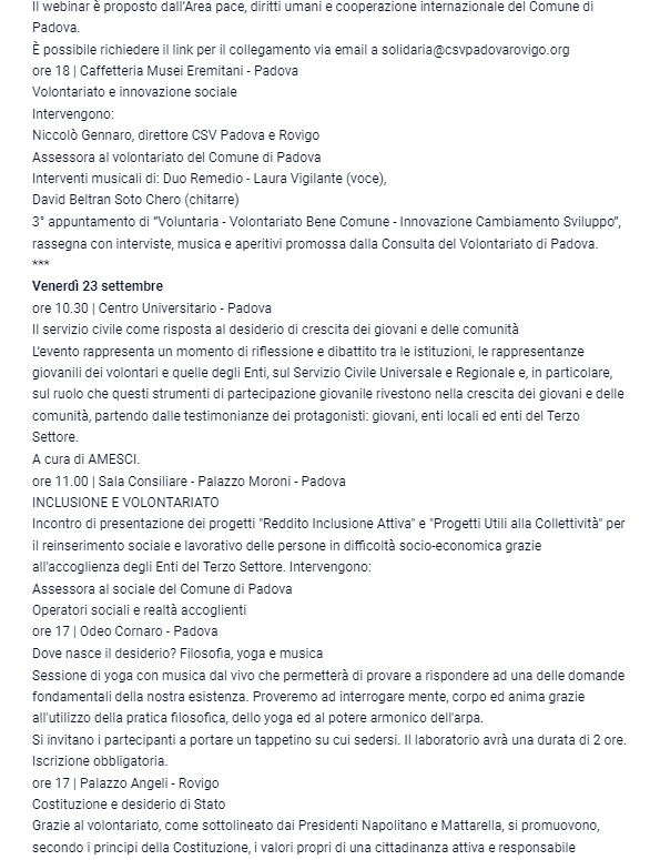 10 Il Mattino di Padova 16 settembre