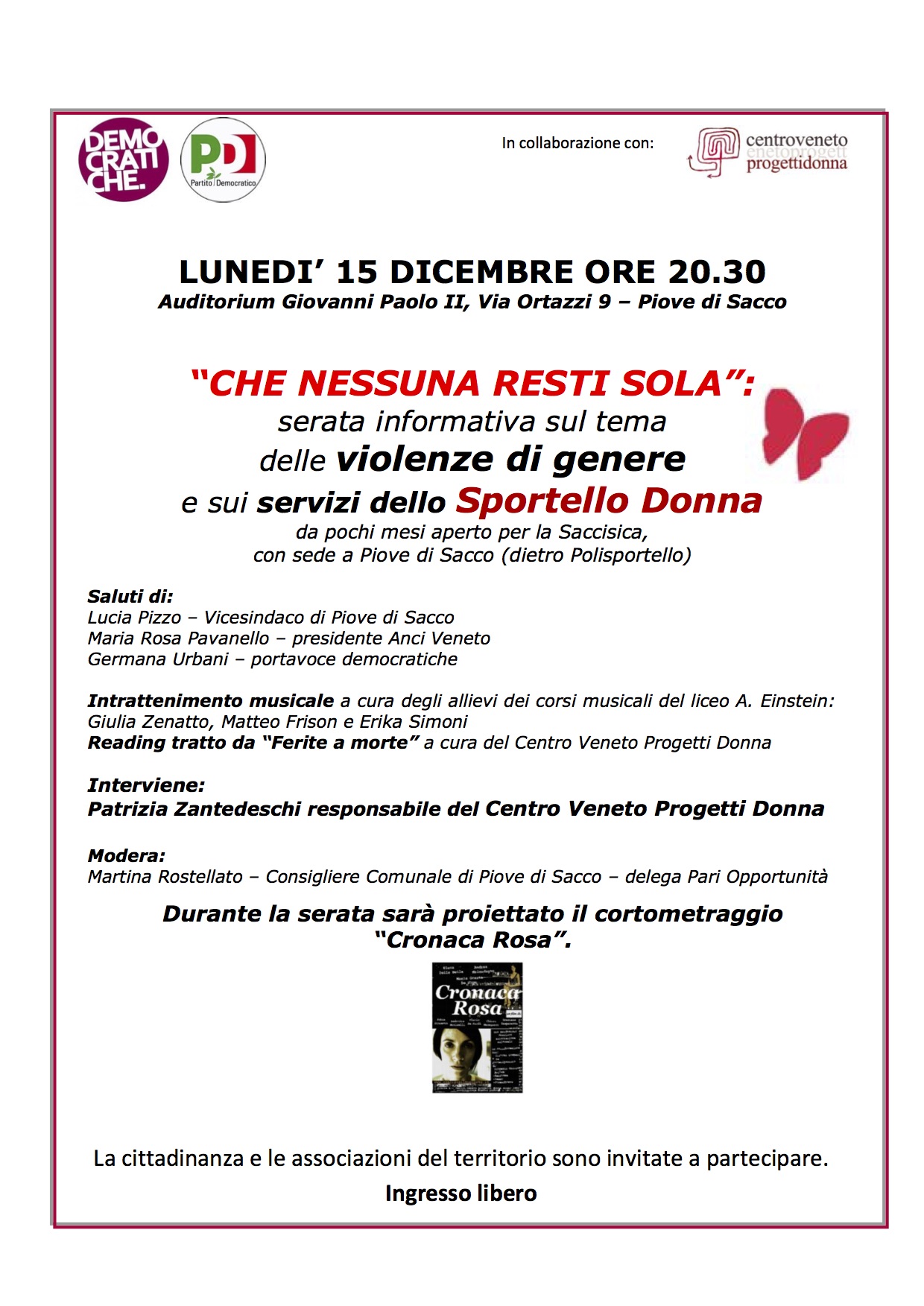 Copia di lun 15 -che nessuna resti sola-