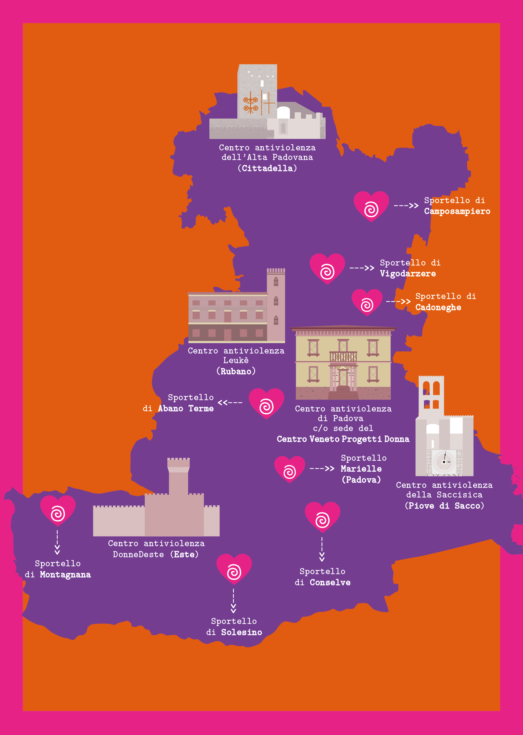 mappa dovecitroci centrovenetoprogettidonna